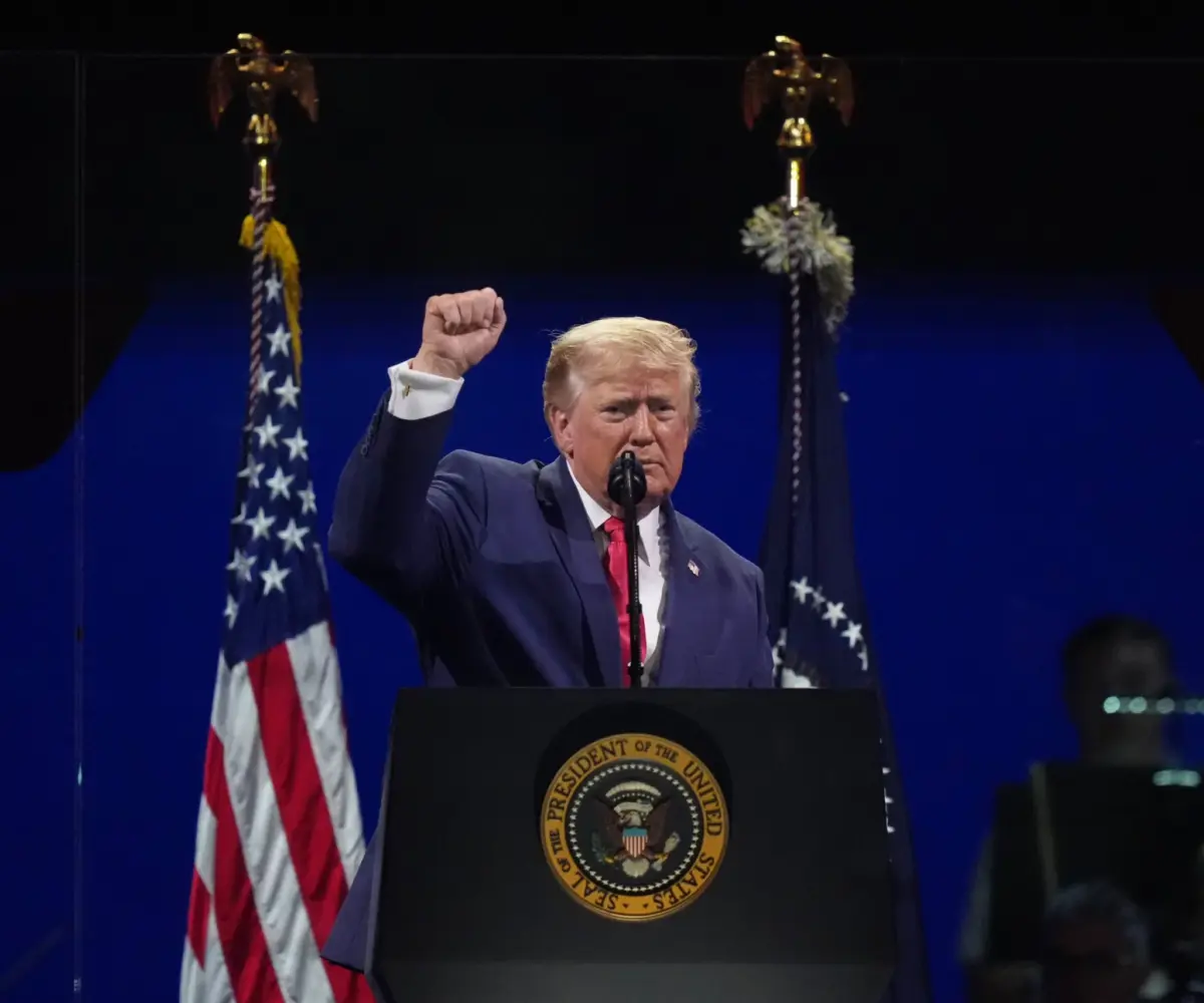 Donald Trump mixes patriotism with partisanship as he celebrates America’s ‘joyous’ 250th anniversary