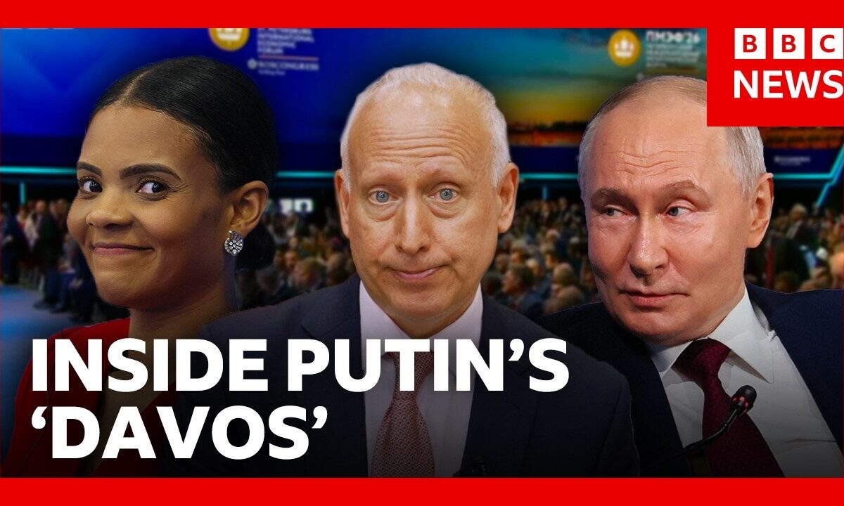 Steve Rosenberg inside Putin’s economic forum | BBC News